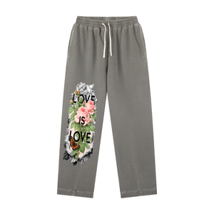flare pants women,streetwear pants,graphic sweatpants,aesthetic pants,black flare pants,women streetwear pants,love is love pants,rose graphic pants,trendy pants women
