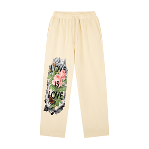 rose graphic sweatpants women,love aesthetic streetwear pant,black baggy graphic sweatpants,matching hoodie sweatpants set,butterfly rose streetwear pant,trendy streetwear,sweatpants women