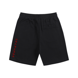 streetwear shorts,skeleton shorts,graphic shorts men,black streetwear,grunge aesthetic clothing,y2k streetwear,rockstar style shorts,urban fashion men,edgy streetwear,oversized shorts