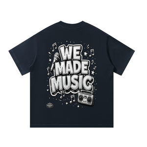 WeMadeMusic,StreetwearBrand,OversizedTee,StudioVibes,MusicCulture,ArtistStyle,MadeToElevate,summer