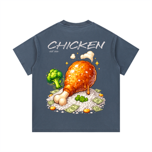 chicken shirt,streetwear shirt,hustle clothing,trendy tee,luxury streetwear,viral shirt,duilx clothing,get your chicken,unisex graphic tee,made to elevate