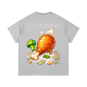 chicken shirt,streetwear shirt,hustle clothing,trendy tee,luxury streetwear,viral shirt,duilx clothing,get your chicken,unisex graphic tee,made to elevate