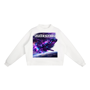 space sweatshirt,galaxy sweatshirt,cosmic apparel,dream beyond the sky,celestial fashion,oversized sweatshirt,universe clothing,moon graphic sweatshirt,motivational clothing,made to elevate
