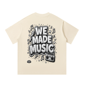WeMadeMusic,StreetwearBrand,OversizedTee,StudioVibes,MusicCulture,ArtistStyle,MadeToElevate,summer