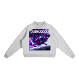 space sweatshirt,galaxy sweatshirt,cosmic apparel,dream beyond the sky,celestial fashion,oversized sweatshirt,universe clothing,moon graphic sweatshirt,motivational clothing,made to elevate