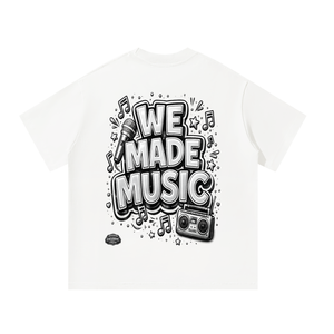 WeMadeMusic,StreetwearBrand,OversizedTee,StudioVibes,MusicCulture,ArtistStyle,MadeToElevate,summer