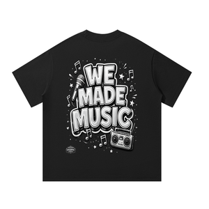 WeMadeMusic,StreetwearBrand,OversizedTee,StudioVibes,MusicCulture,ArtistStyle,MadeToElevate,summer