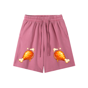 chicken shorts,graphic shorts,streetwear shorts,hustle shorts,summer streetwear,urban fashion,luxury streetwear,trendy shorts,elevated edition